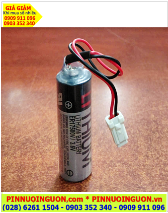 Toshiba ER17500V (Zắc Epson), Pin nuôi nguồn Toshiba ER17500V lithium 3.6v 2700mAh, Xuất xứ NHẬT